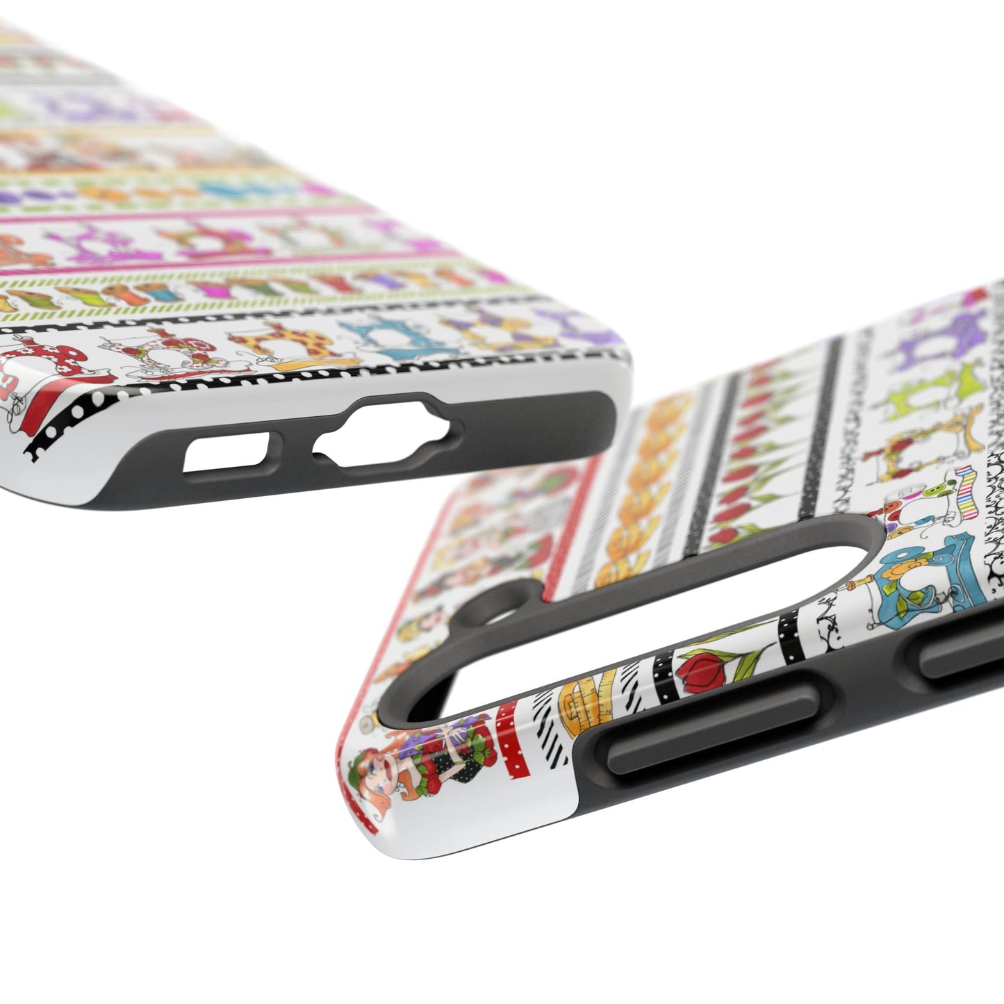 Curious Border White Phone Case