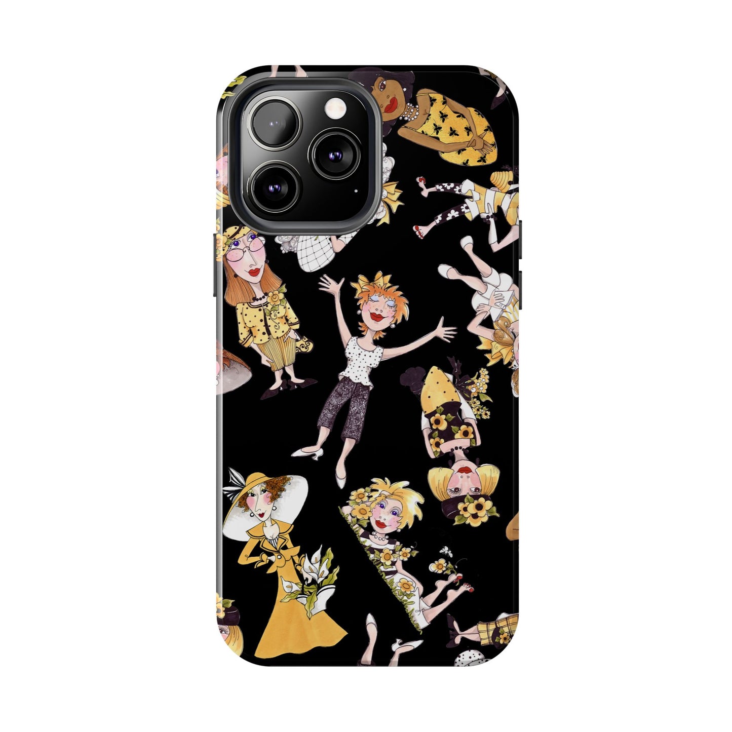 Bee Tossed Black Phone Case