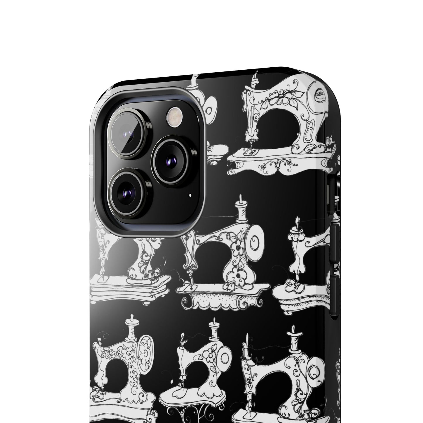 Sew Sew Black / White Phone Case