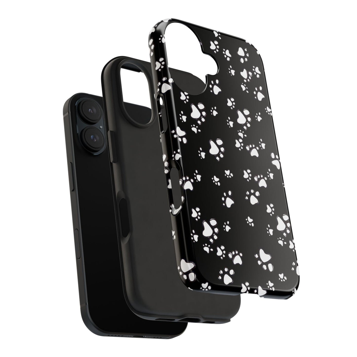 Paw Flakes Black Phone Case