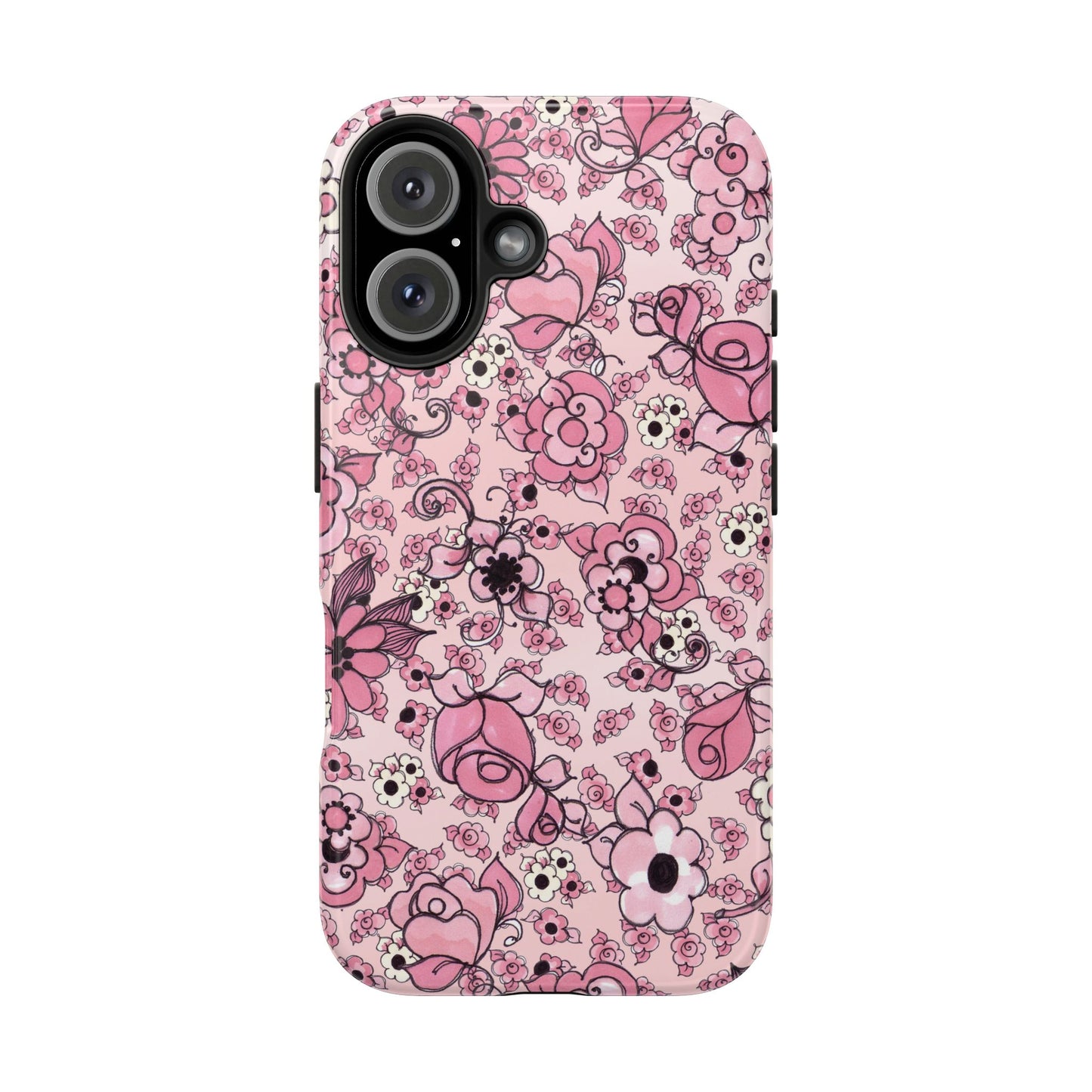 Profuse Posies Pink Phone Case