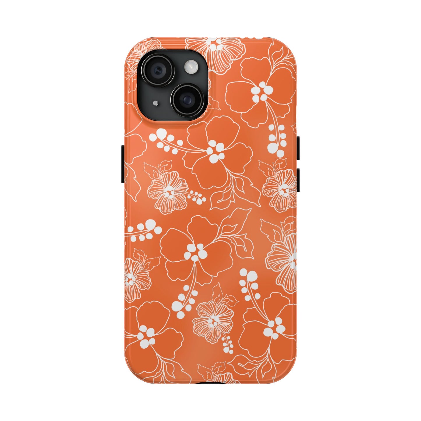 Lacey Hibiscus Coral Phone Case