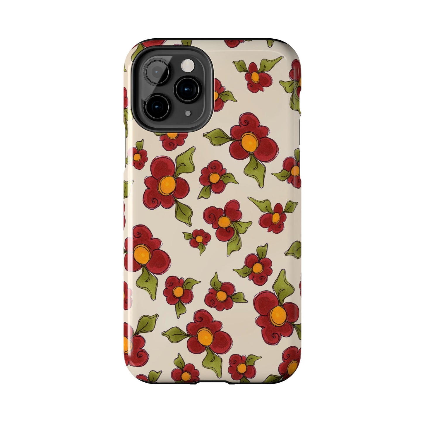 Chili Pepper Daisies Phone Case