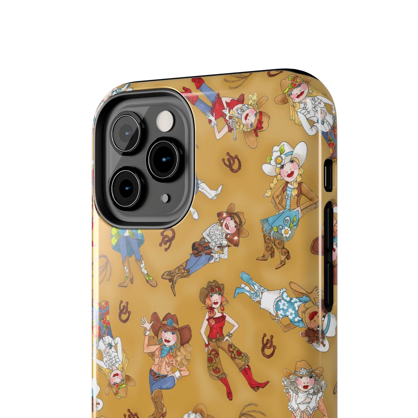 Tossed Cowgirls Tan Phone Case