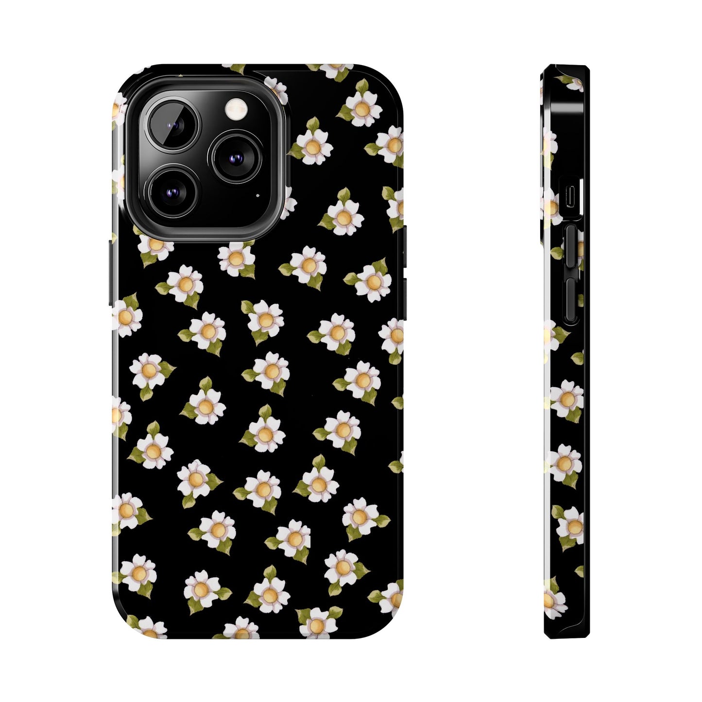 Daisies Black Phone Case