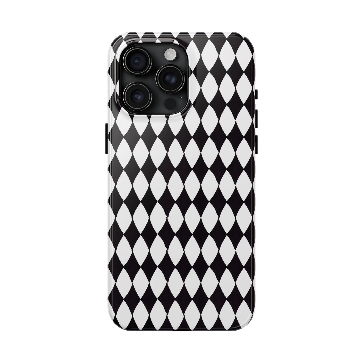 Diamond White / Black Phone Case