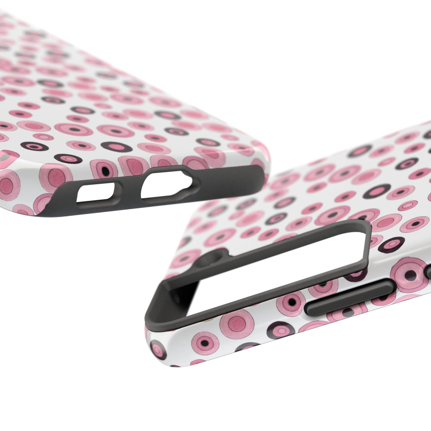 Dots White / Pink Phone Case