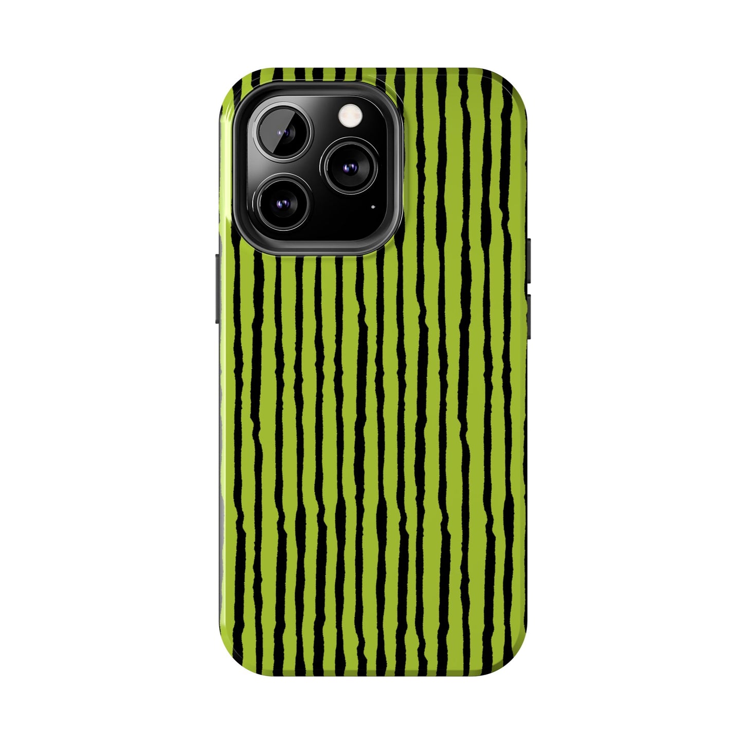 Sorta Stripe Green / Black Phone Case