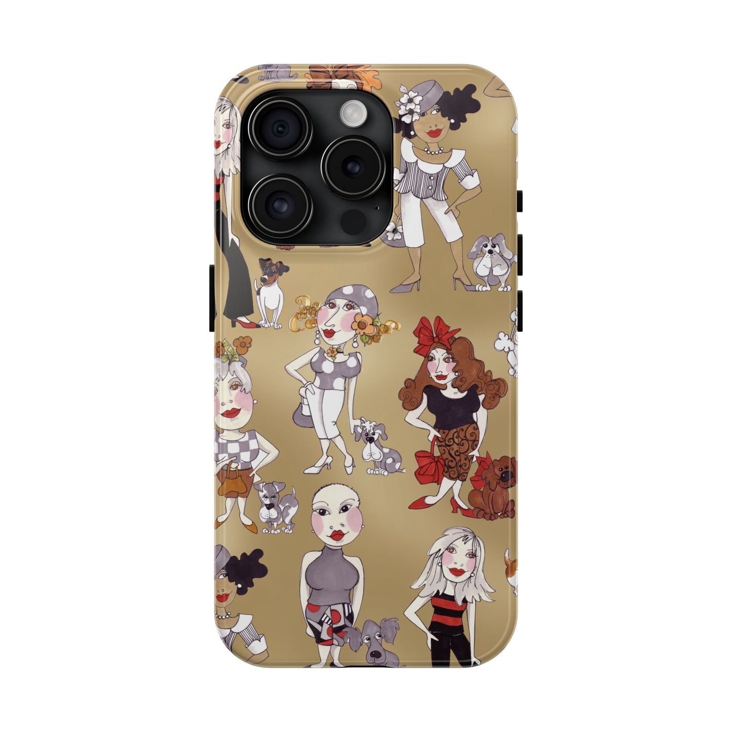 Dog Ladies Tan Phone Case