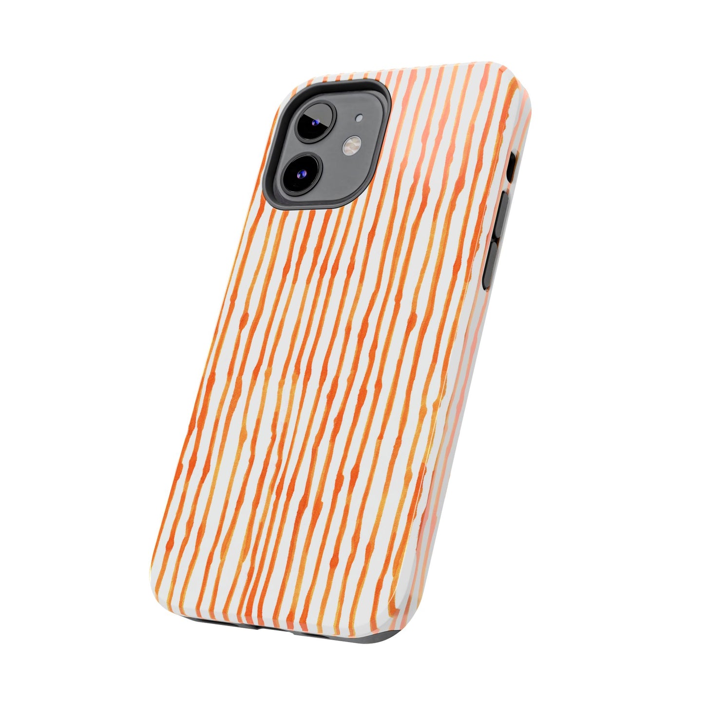 Faux Seersucker Orange / White Phone Case