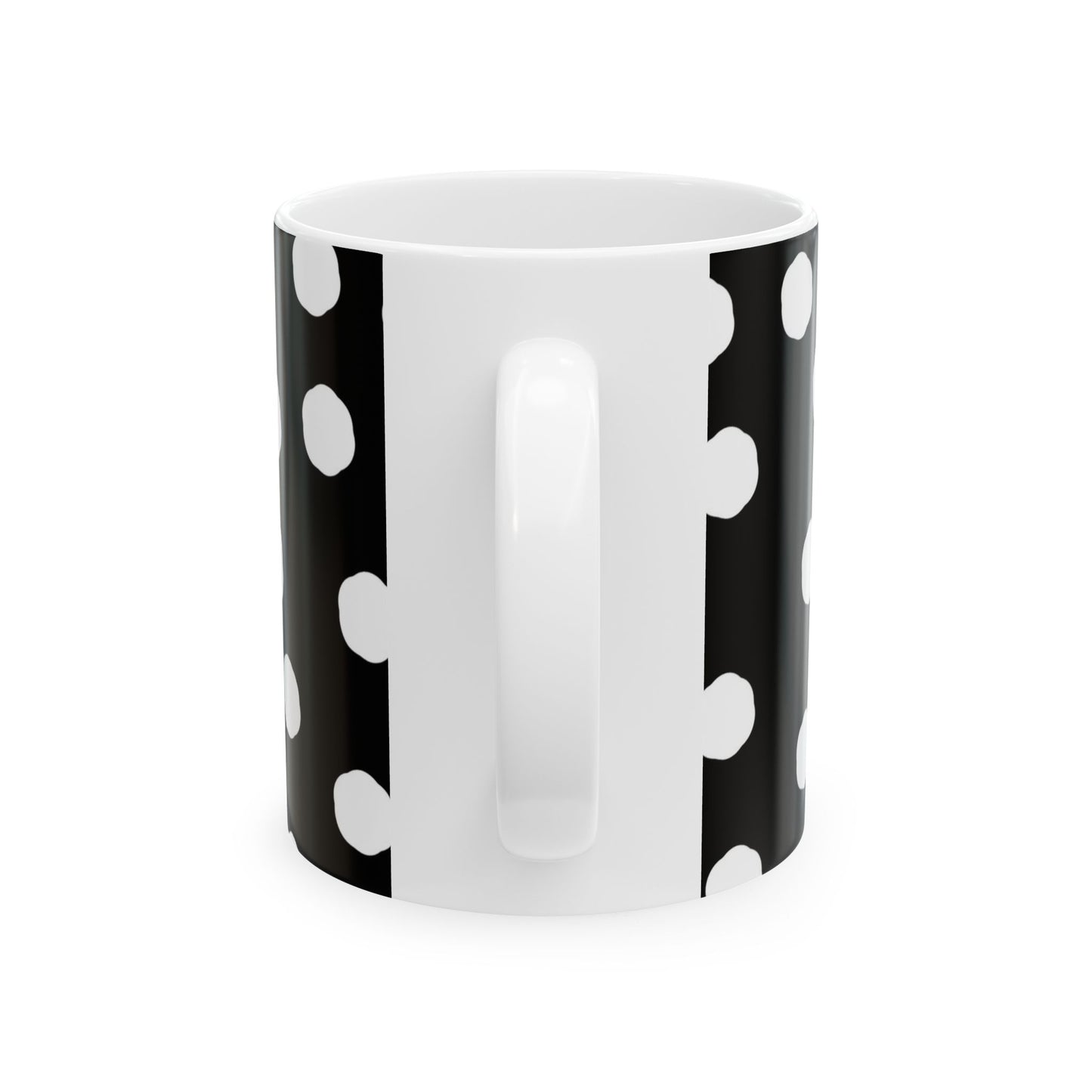 Jumbo Dots Black / White Cup