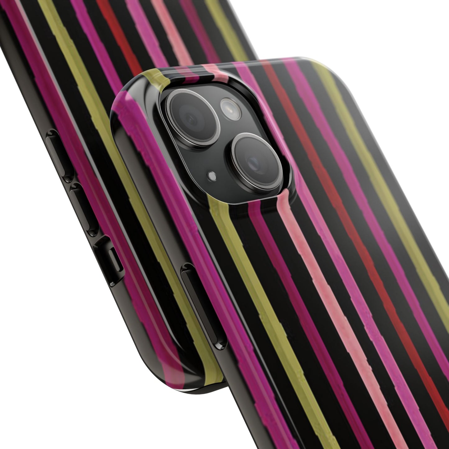 Garden Stripe Black Phone Case