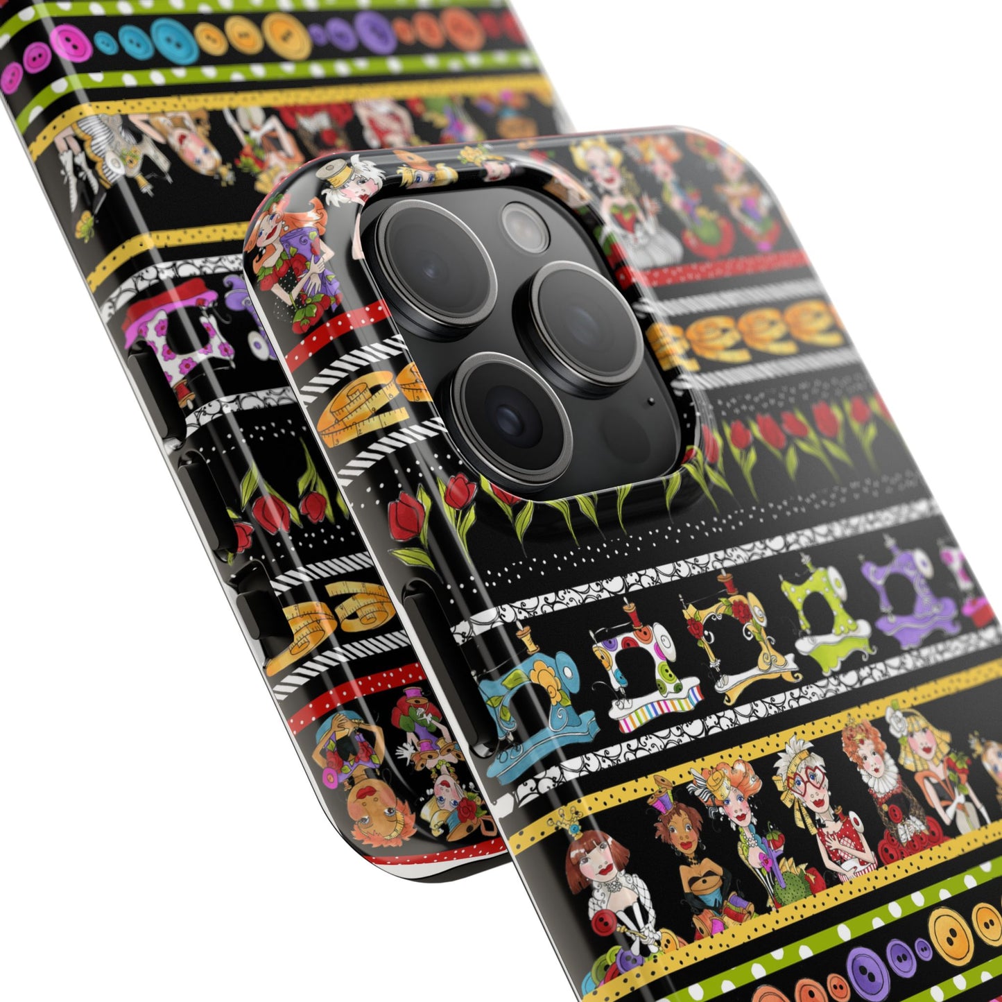 Curious Border Black Phone Case