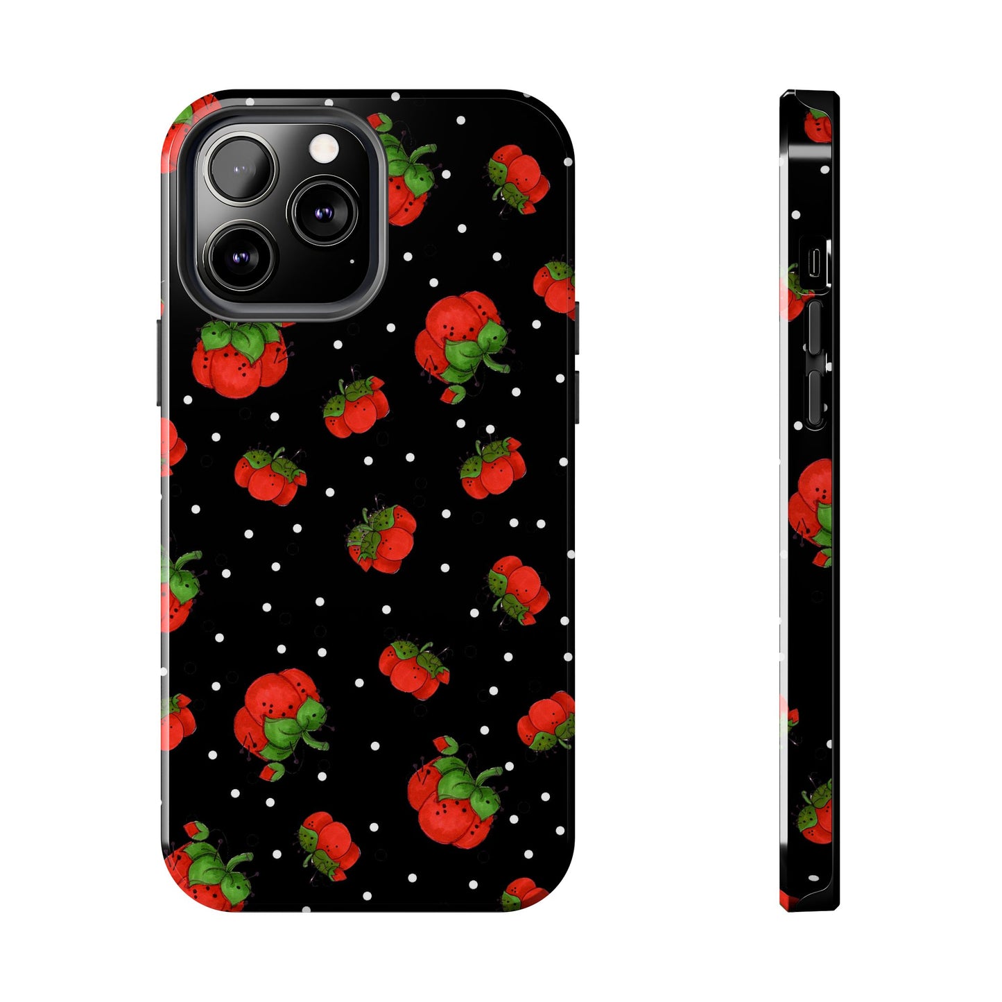 Pin Dots Black Phone Case