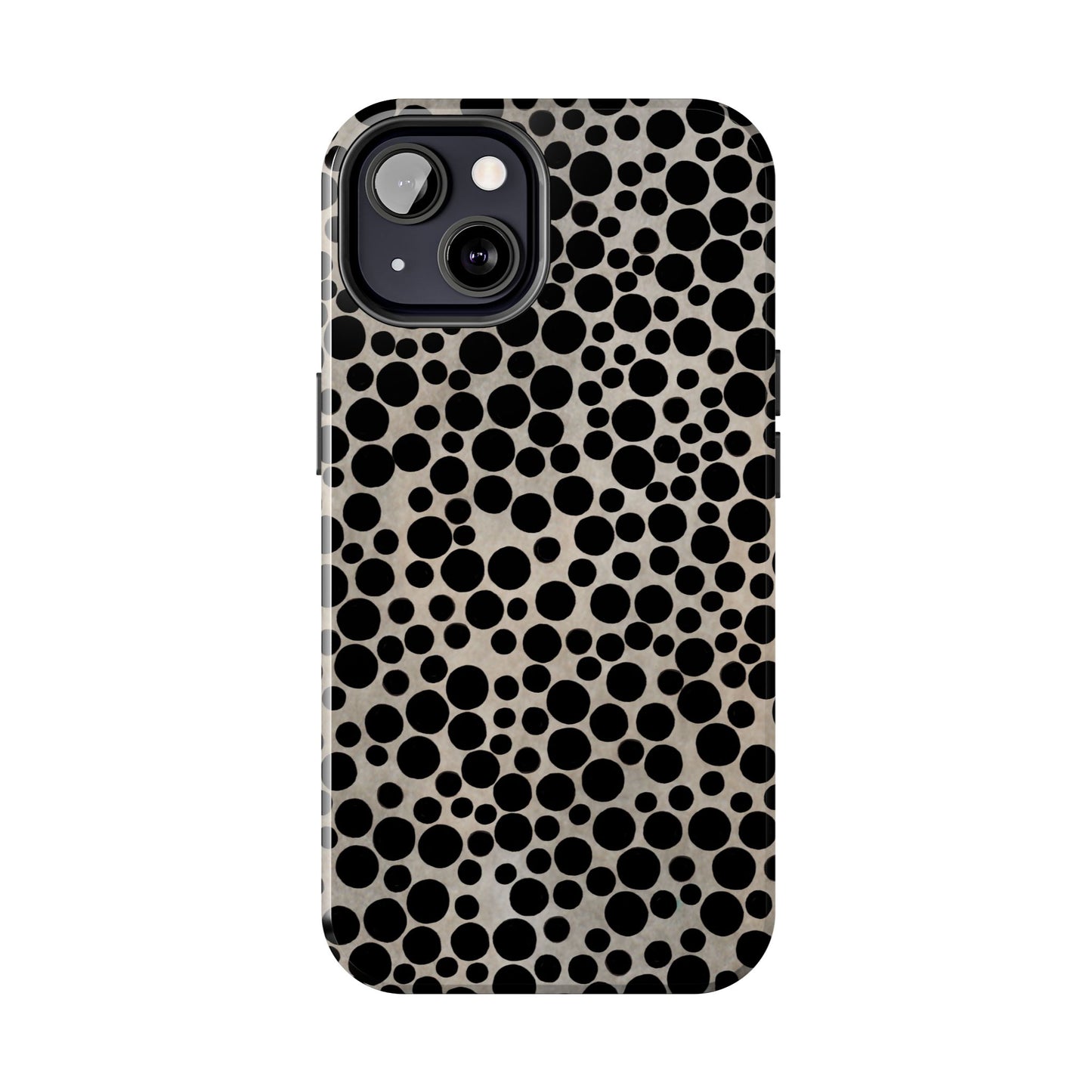 Felt Dots Silver Phone Case
