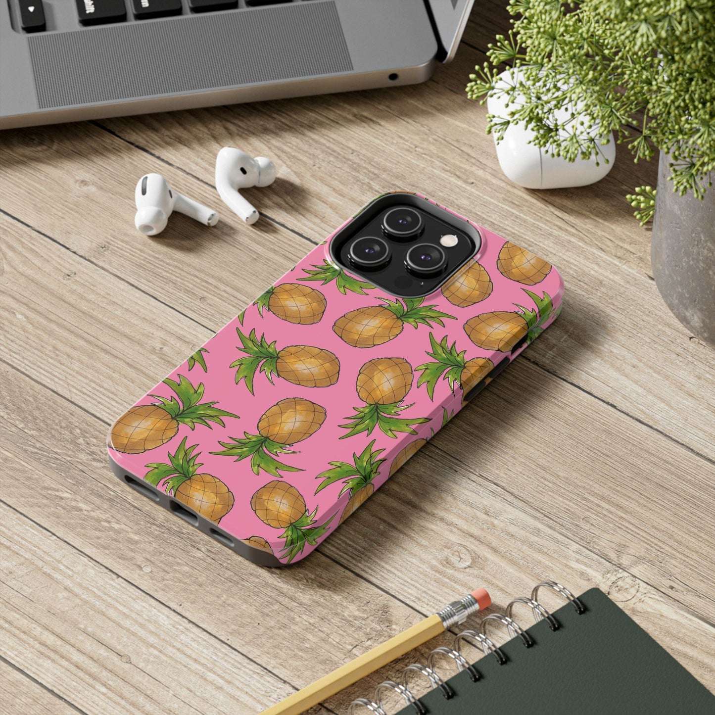Pineapple Toss Pink Phone Case