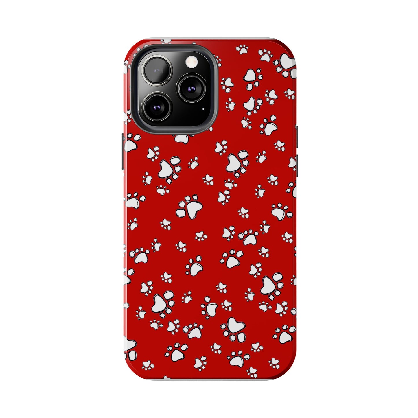 Paw Flakes Red Phone Case