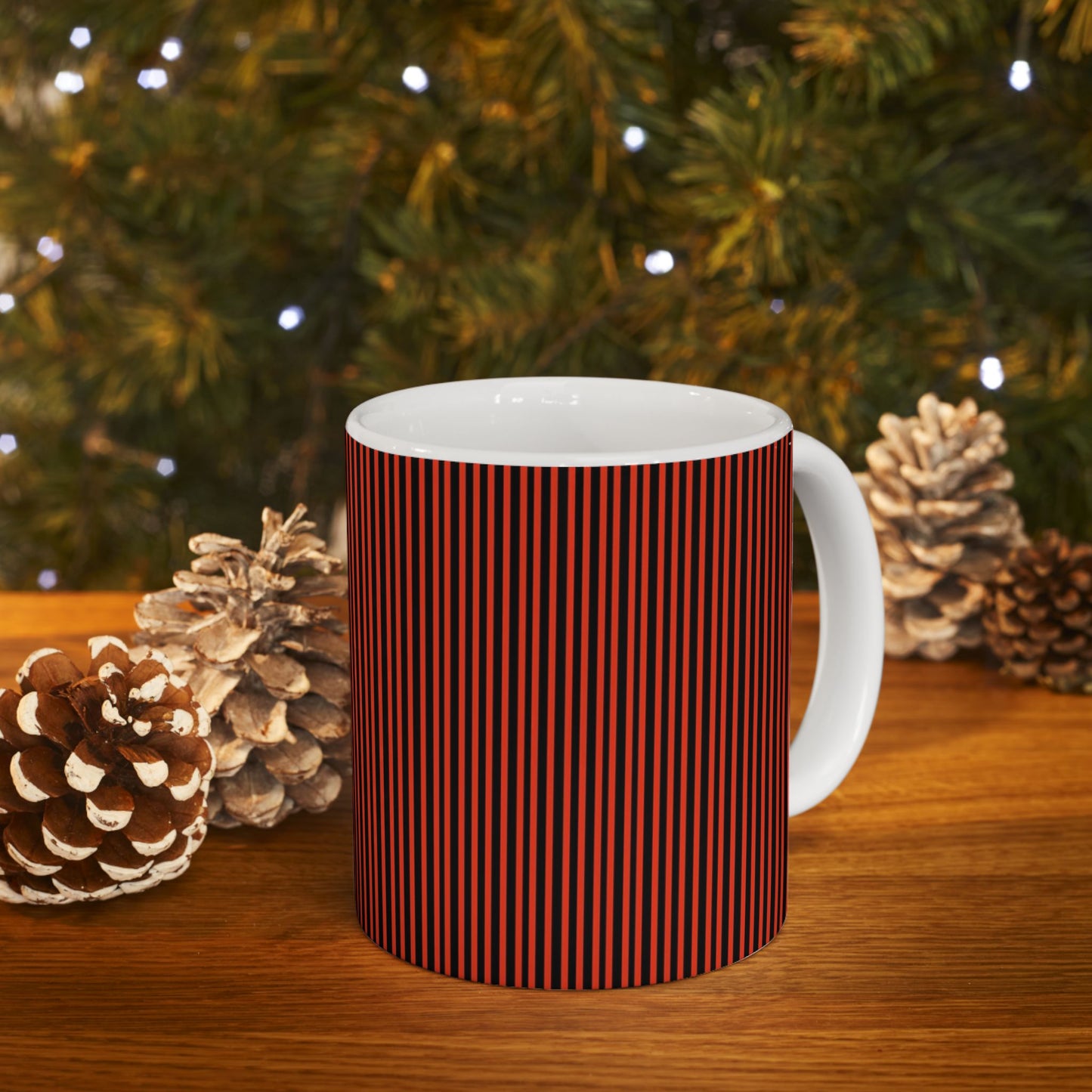 Pin Stripe Red / Black Cup