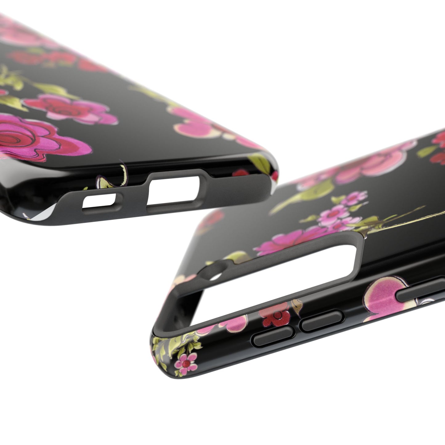 Jumbo Floral Black Phone Case