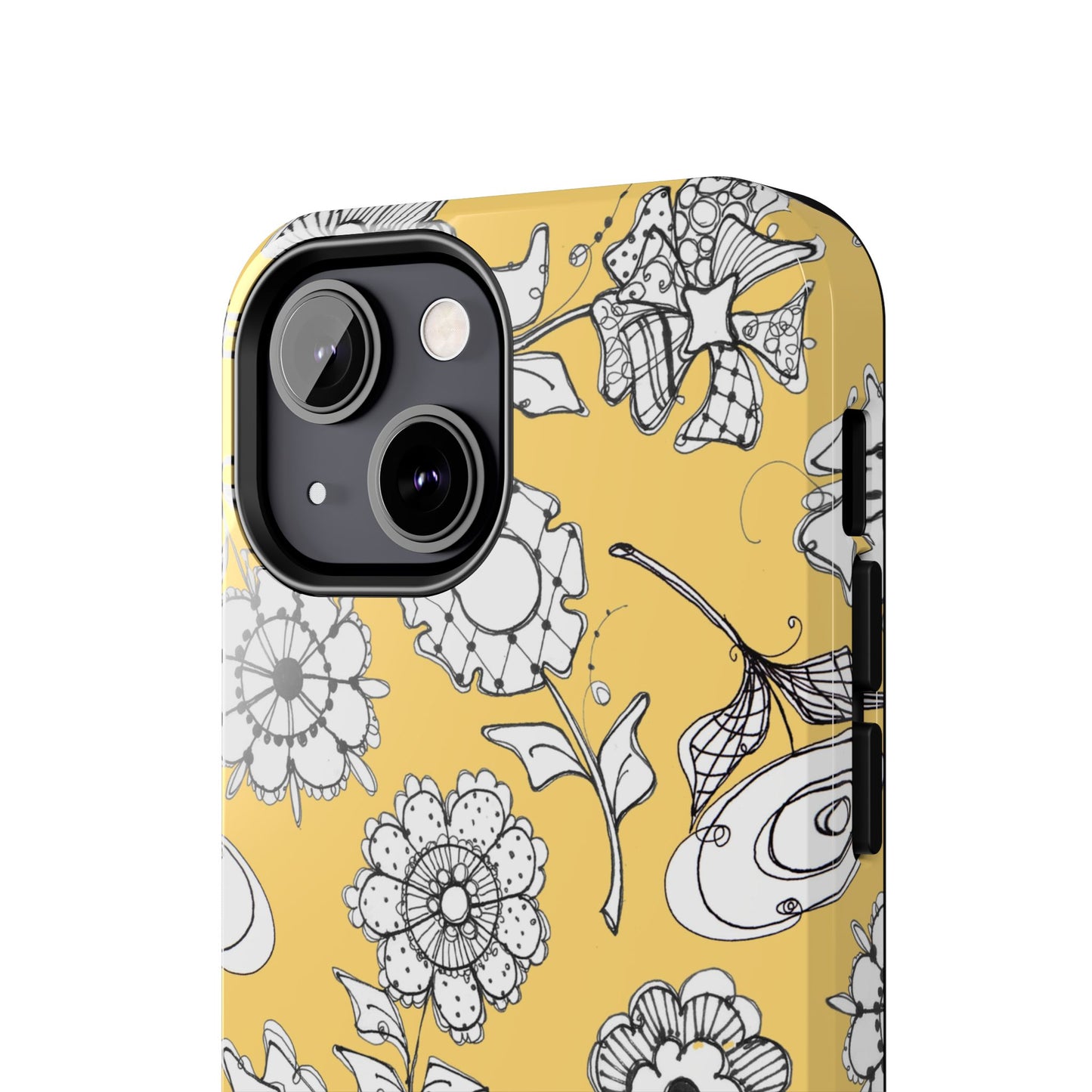 Paper Posies Yellow Phone Case