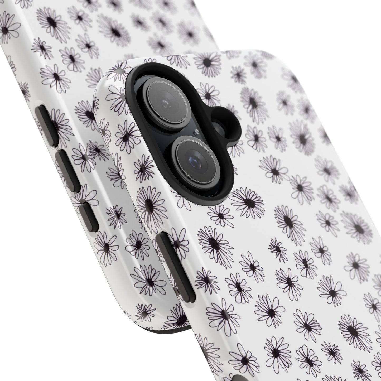 Random Daisy White / Black Phone Case