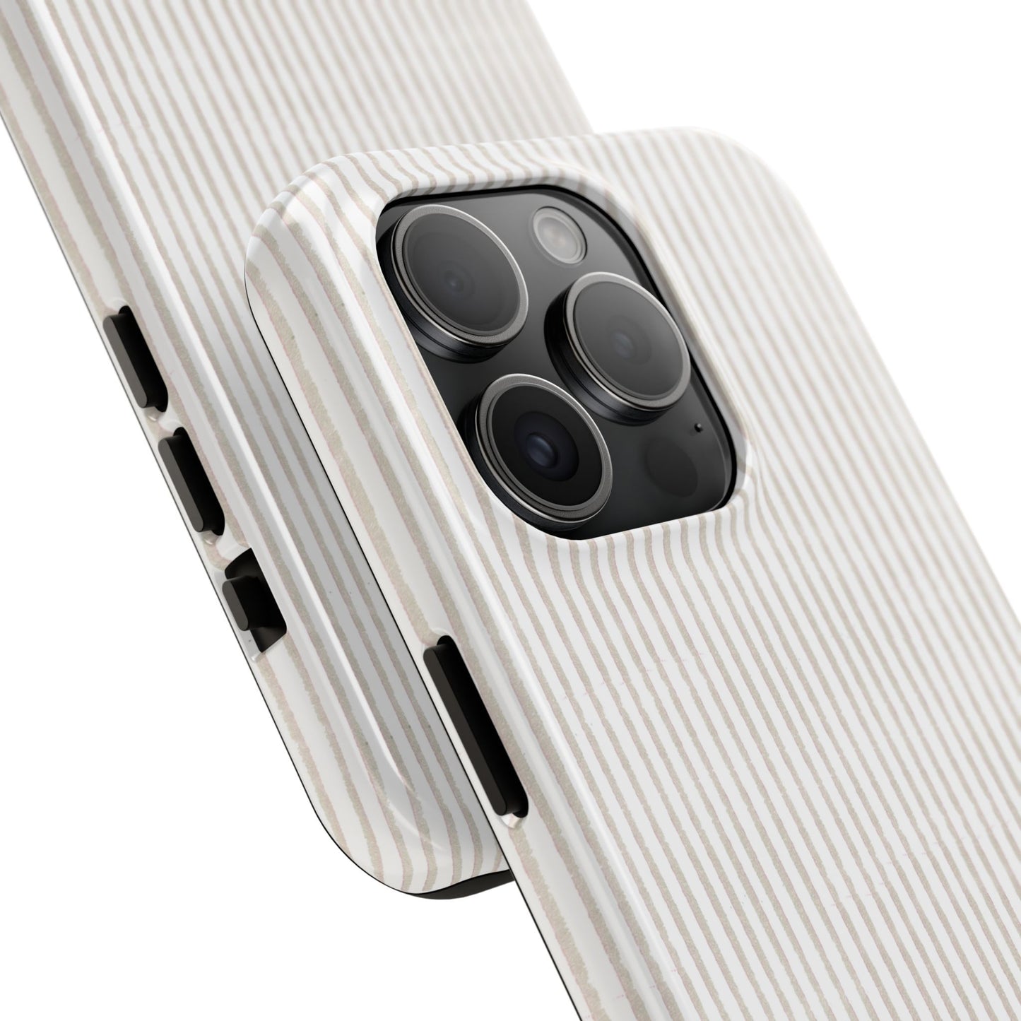Stripe White / Gray Phone Case