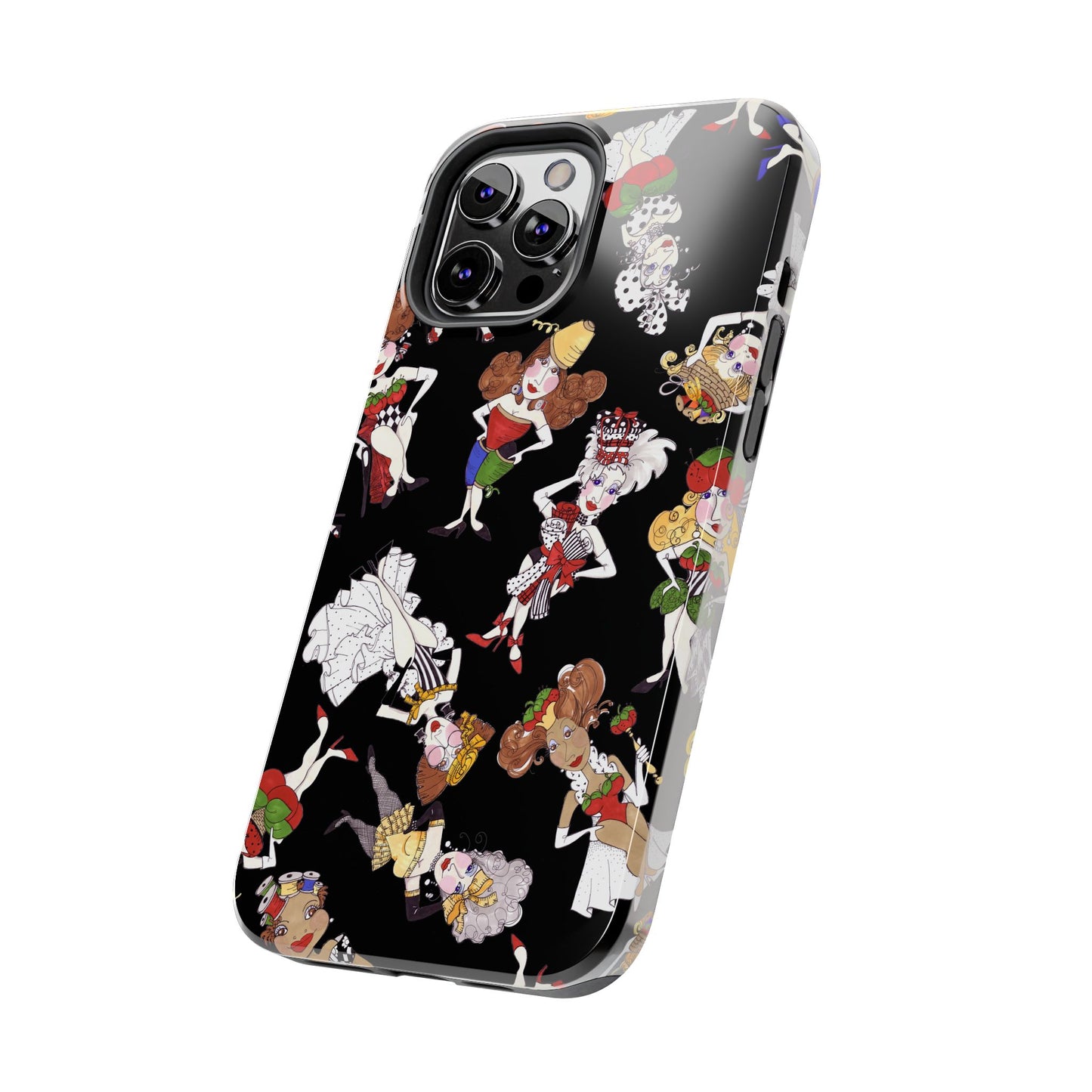 Sew Tossed Black Phone Case
