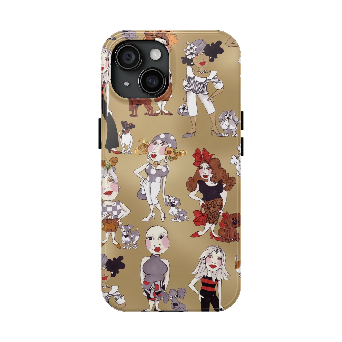 Dog Ladies Tan Phone Case