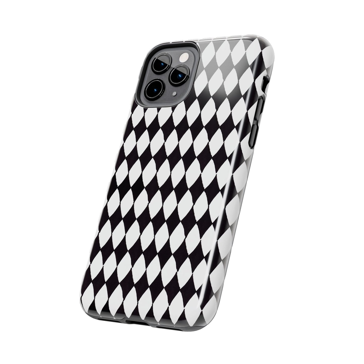 Diamond White / Black Phone Case