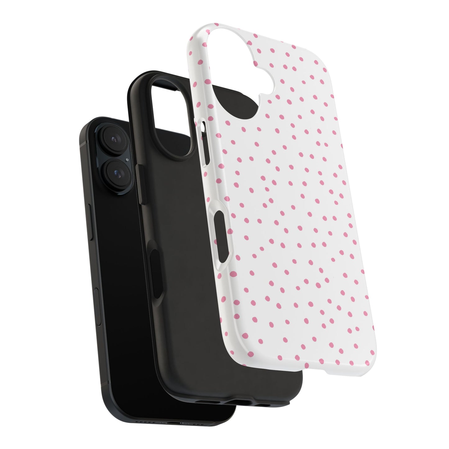 Dinky Dots White / Pink Phone Case