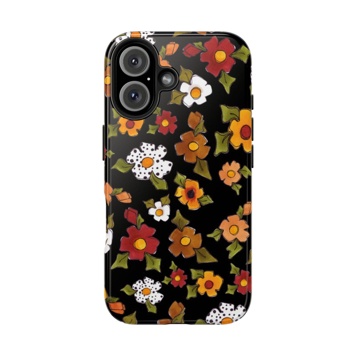 Spice Posie Black Phone Case