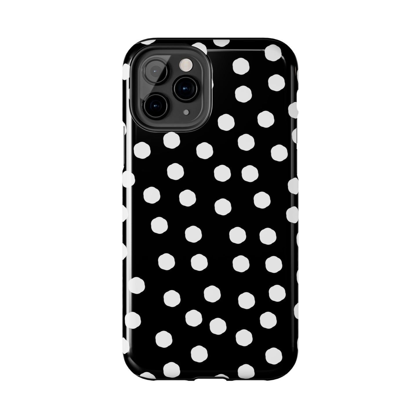 Jumbo Dots Black / White Phone Case