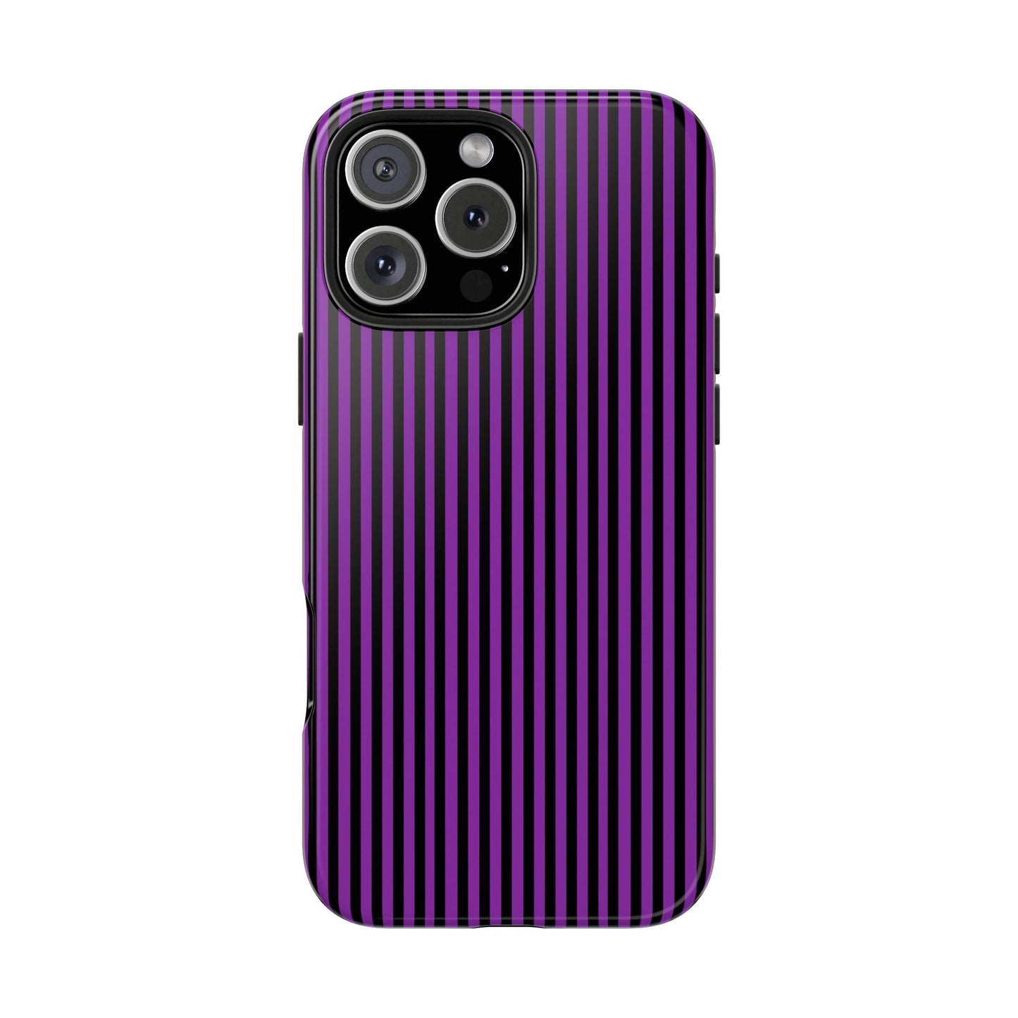 Stripe Purple / Black Phone Case