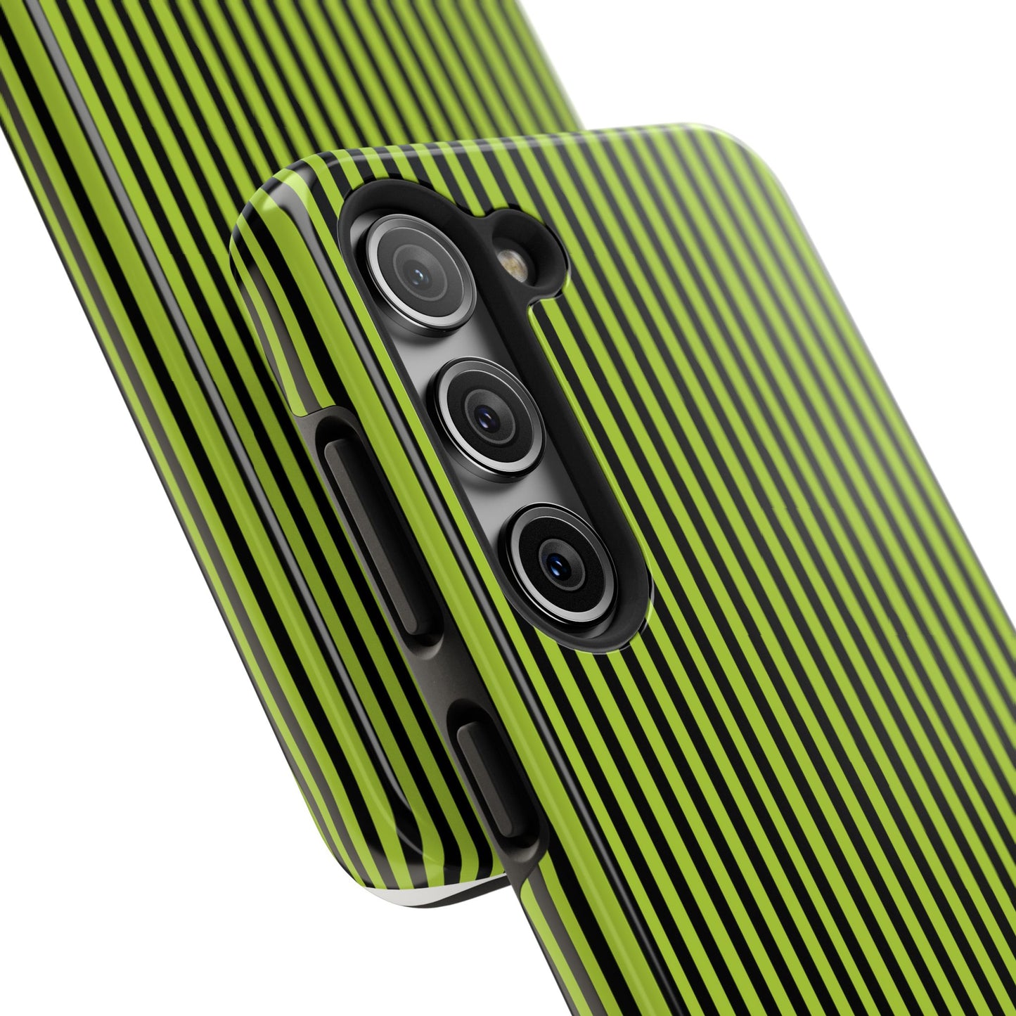 Stripe Green / Black Phone Case