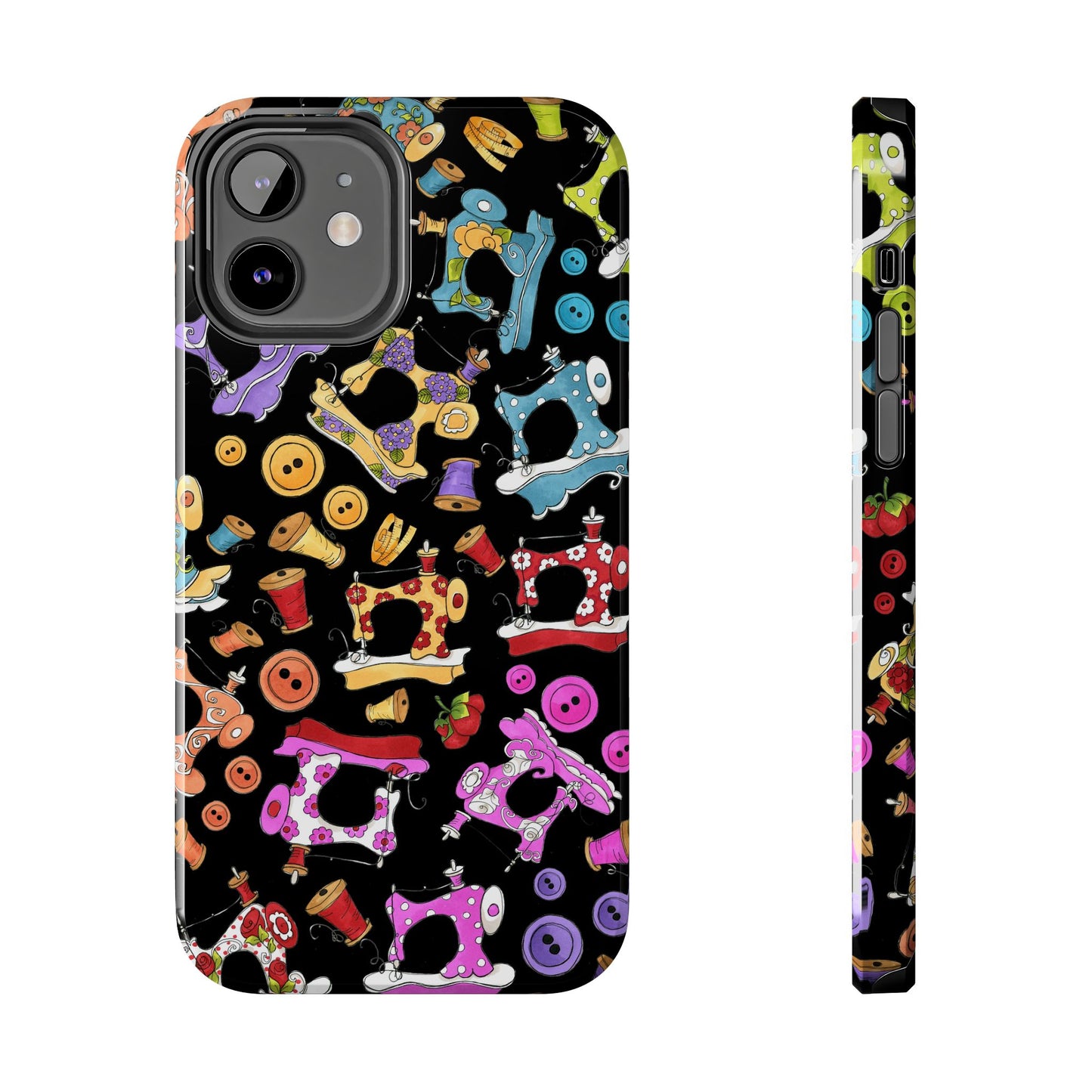 Sew Assorted Black Phone Case