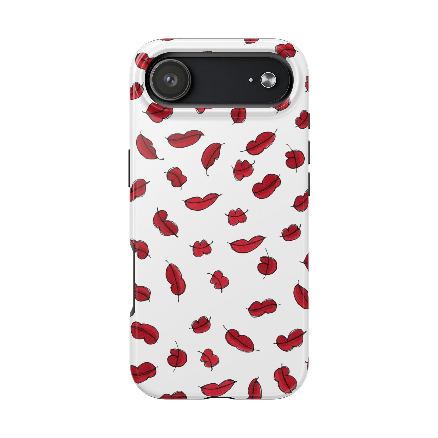 Lotsa Lips White Phone Case