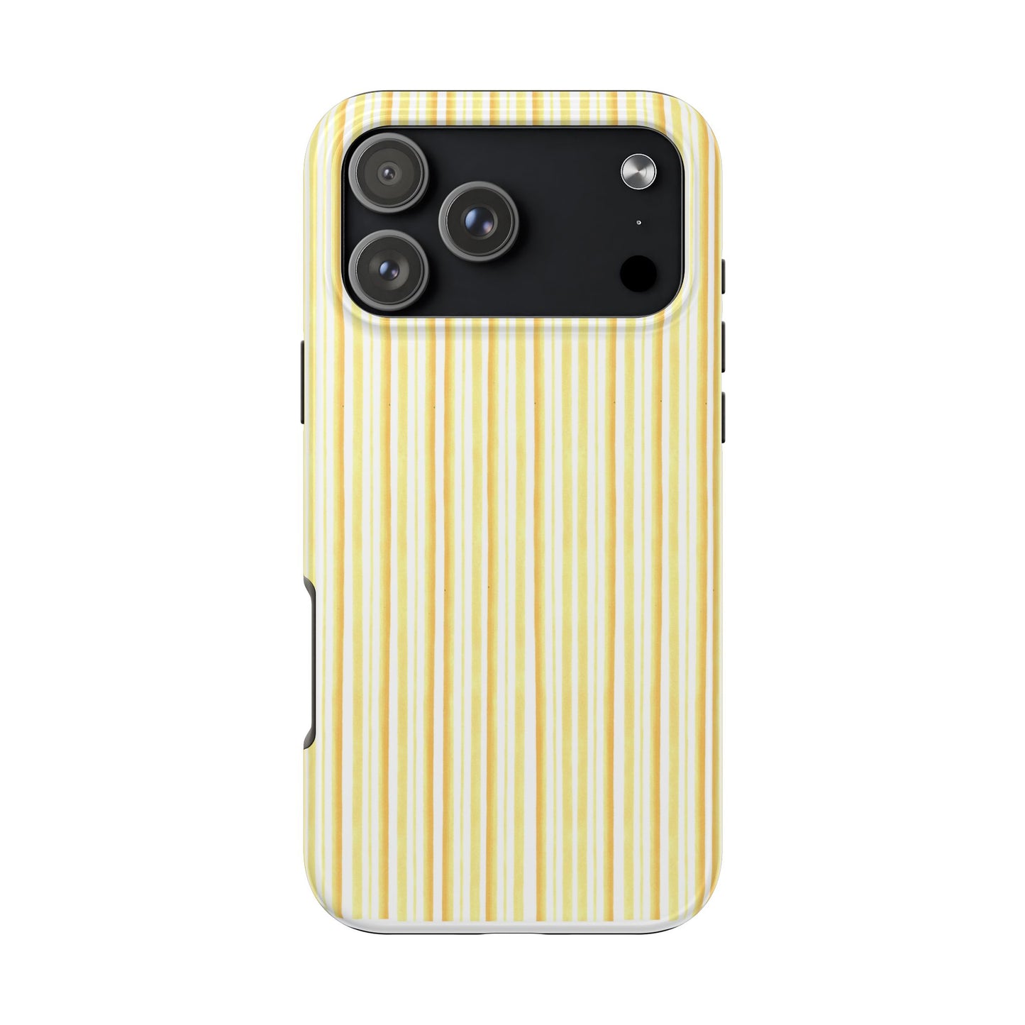 Tri Stripe Yellow Phone Case