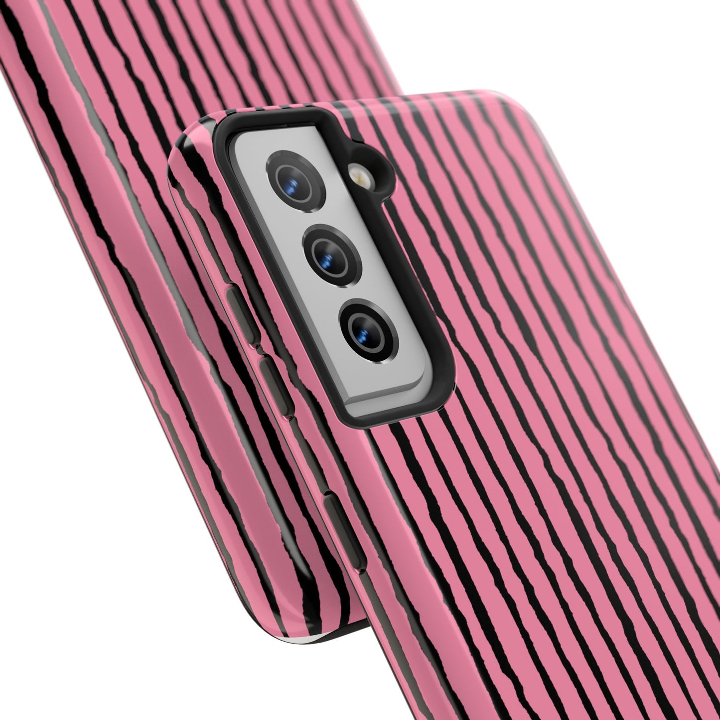 Sorta Stripe Pink / Black Phone Case