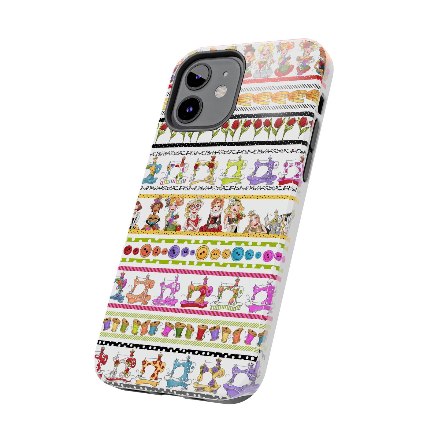 Curious Border White Phone Case