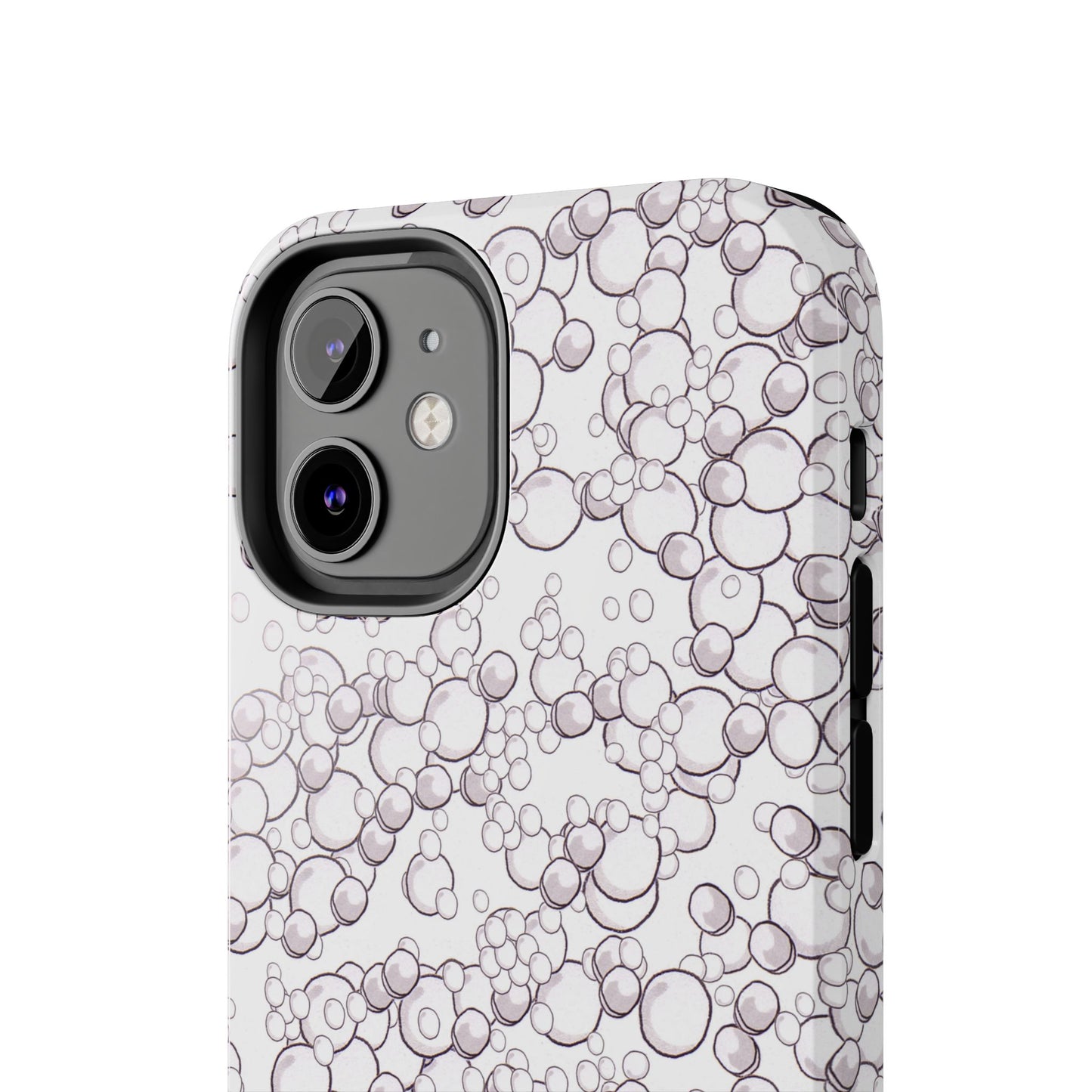 Bubble Dots White Phone Case