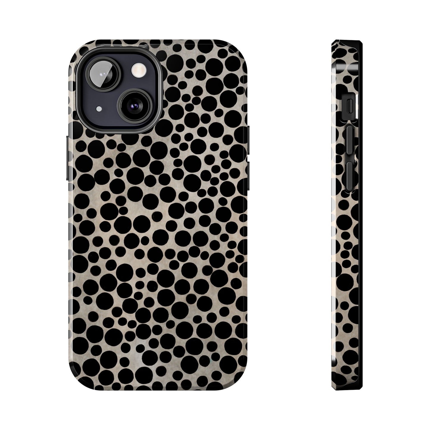 Felt Dots Silver Phone Case