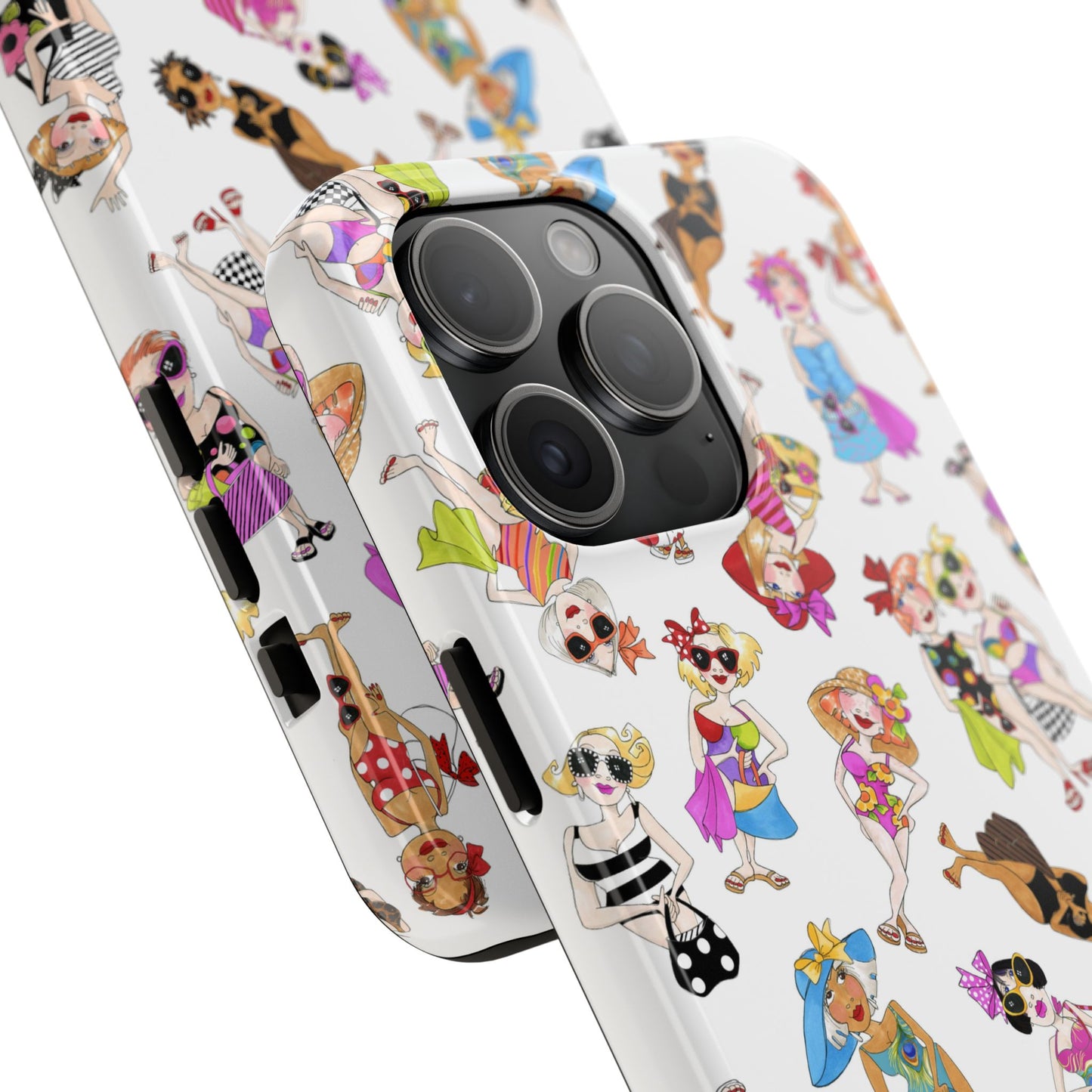 Tossed Beauties White Phone Case