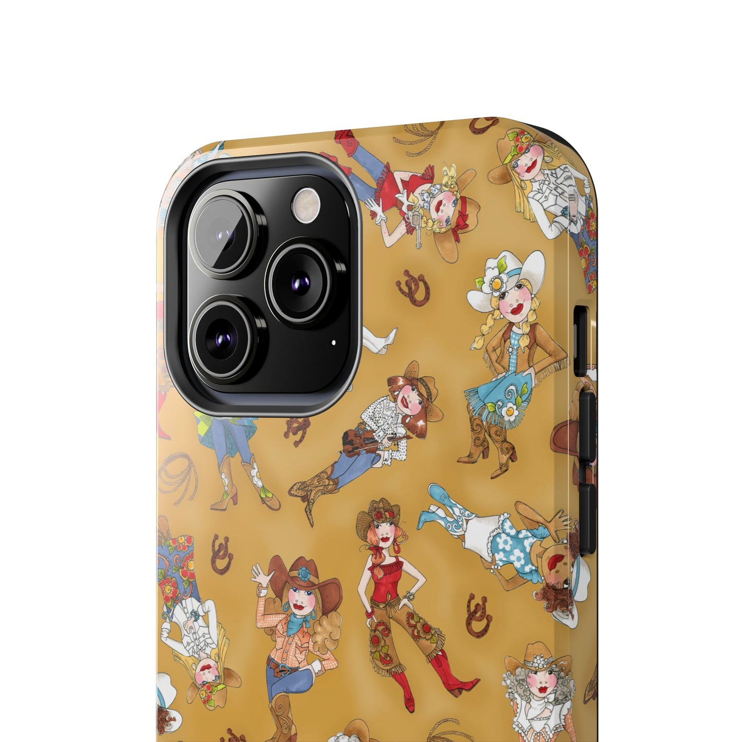 Tossed Cowgirls Tan Phone Case