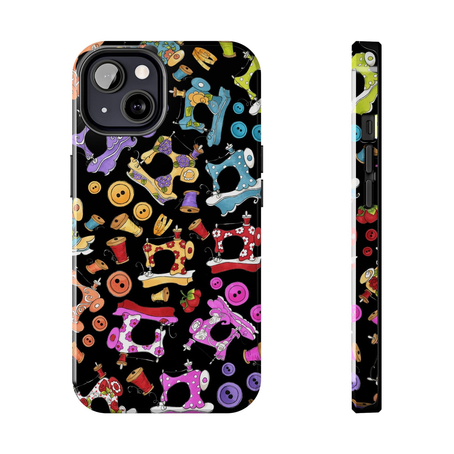 Sew Assorted Black Phone Case