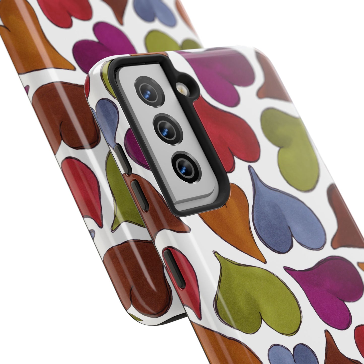 Big Hearted White Phone Case