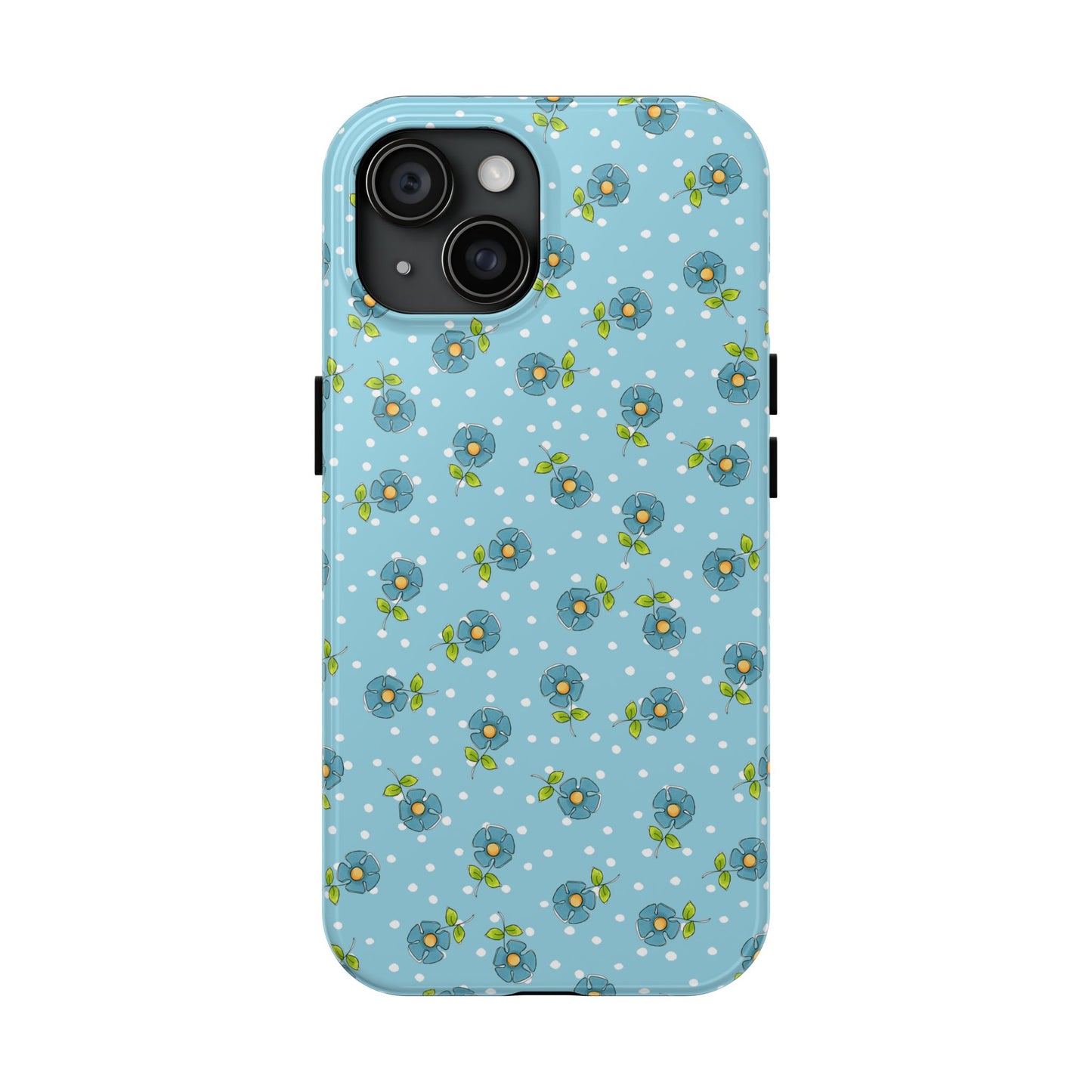 Daisy Dots Turquoise Phone Case