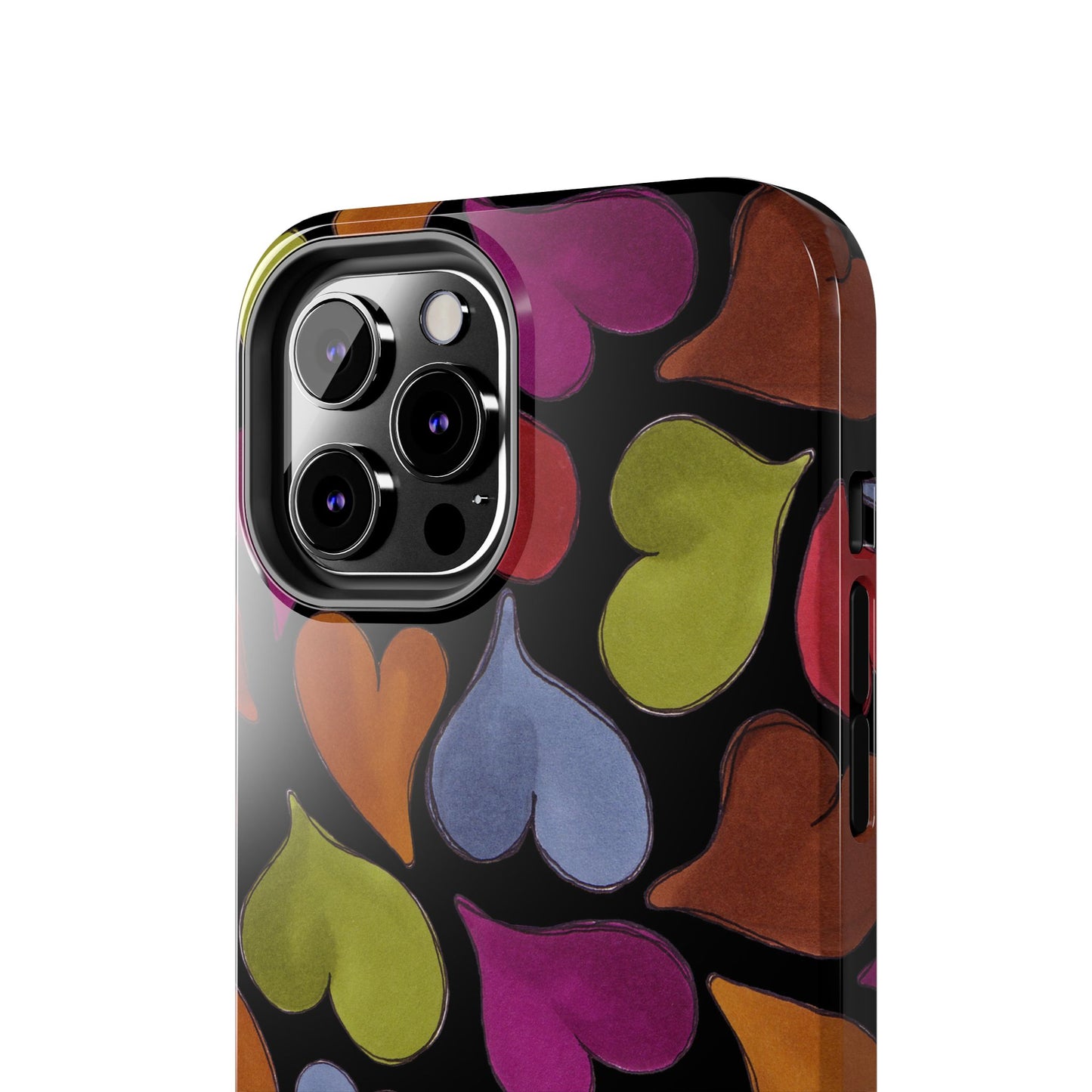 Big Hearted Black Phone Case