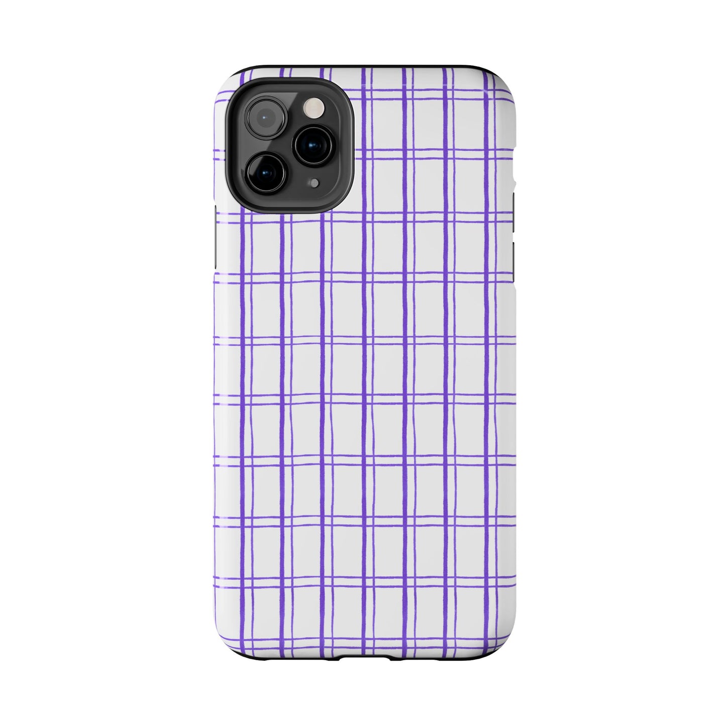 Kitchen Plaid White / Blue Phone Case