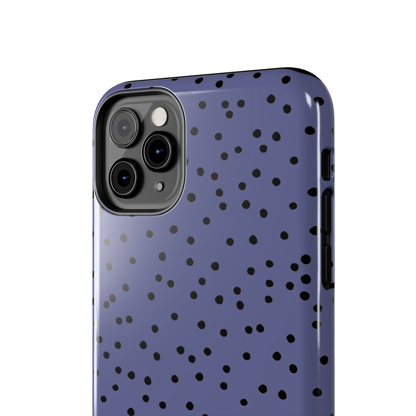 Dinky Dots Blue / Black Phone Case