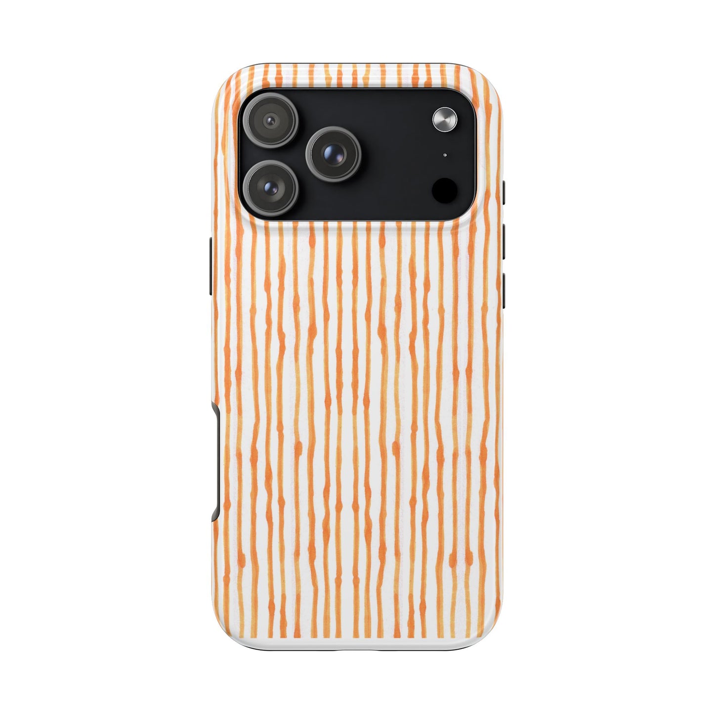 Faux Seersucker White / Melon Phone Case